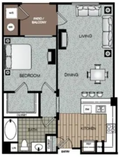 Posh Floor Plan at Enclave at Warner Center