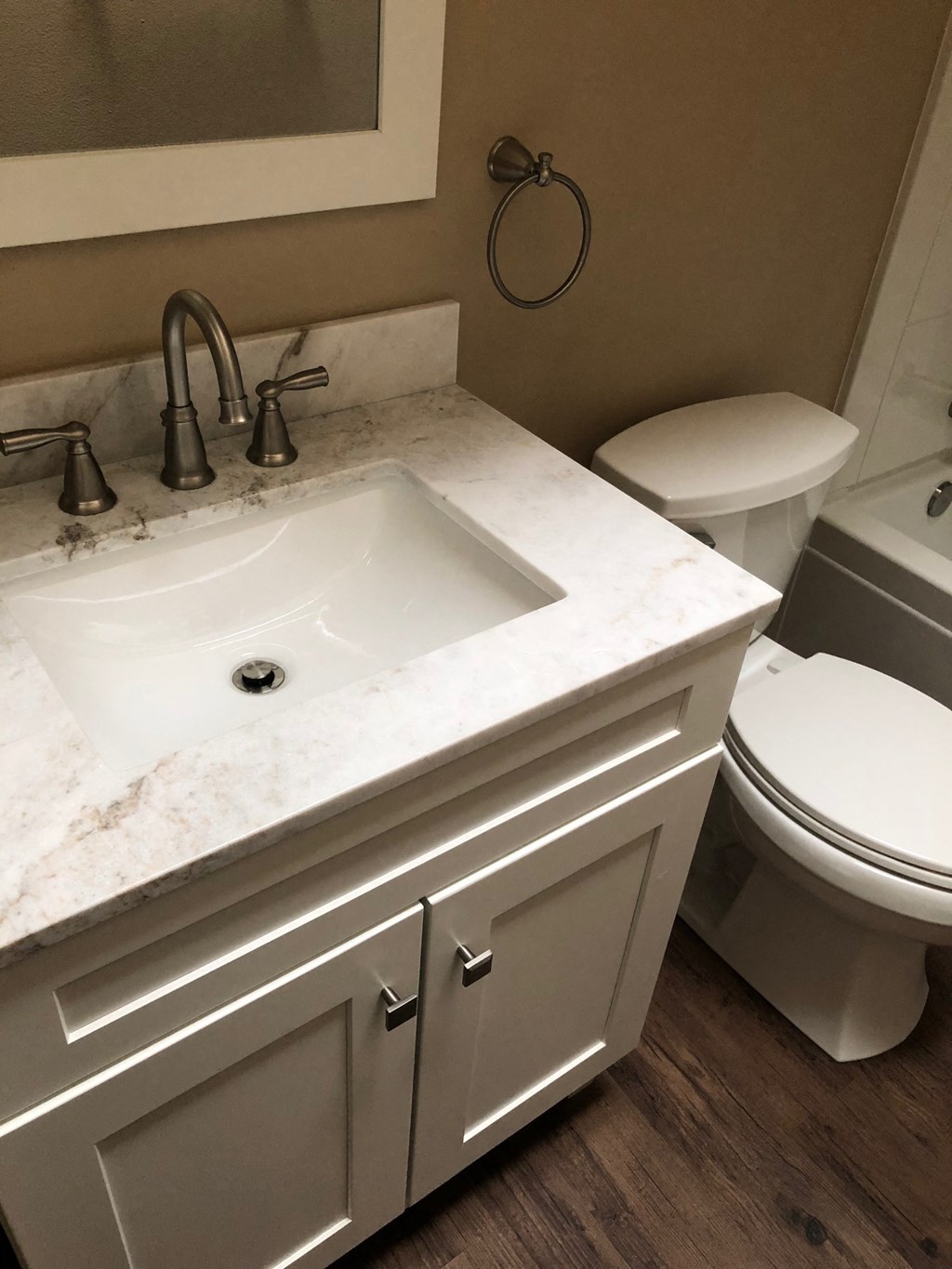 a bathroom with a sink and a toilet