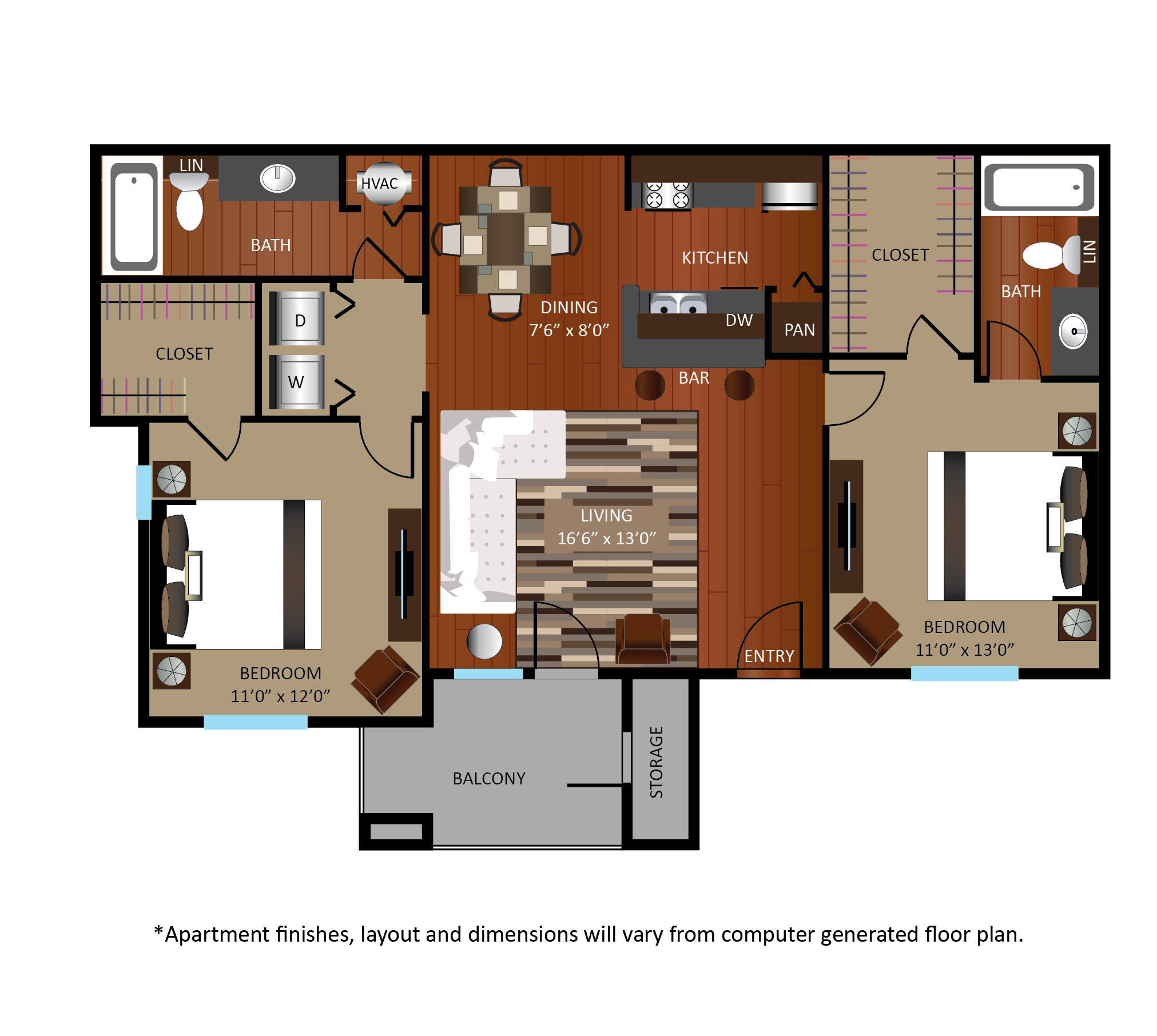 B1 Floorplan West Port Colony