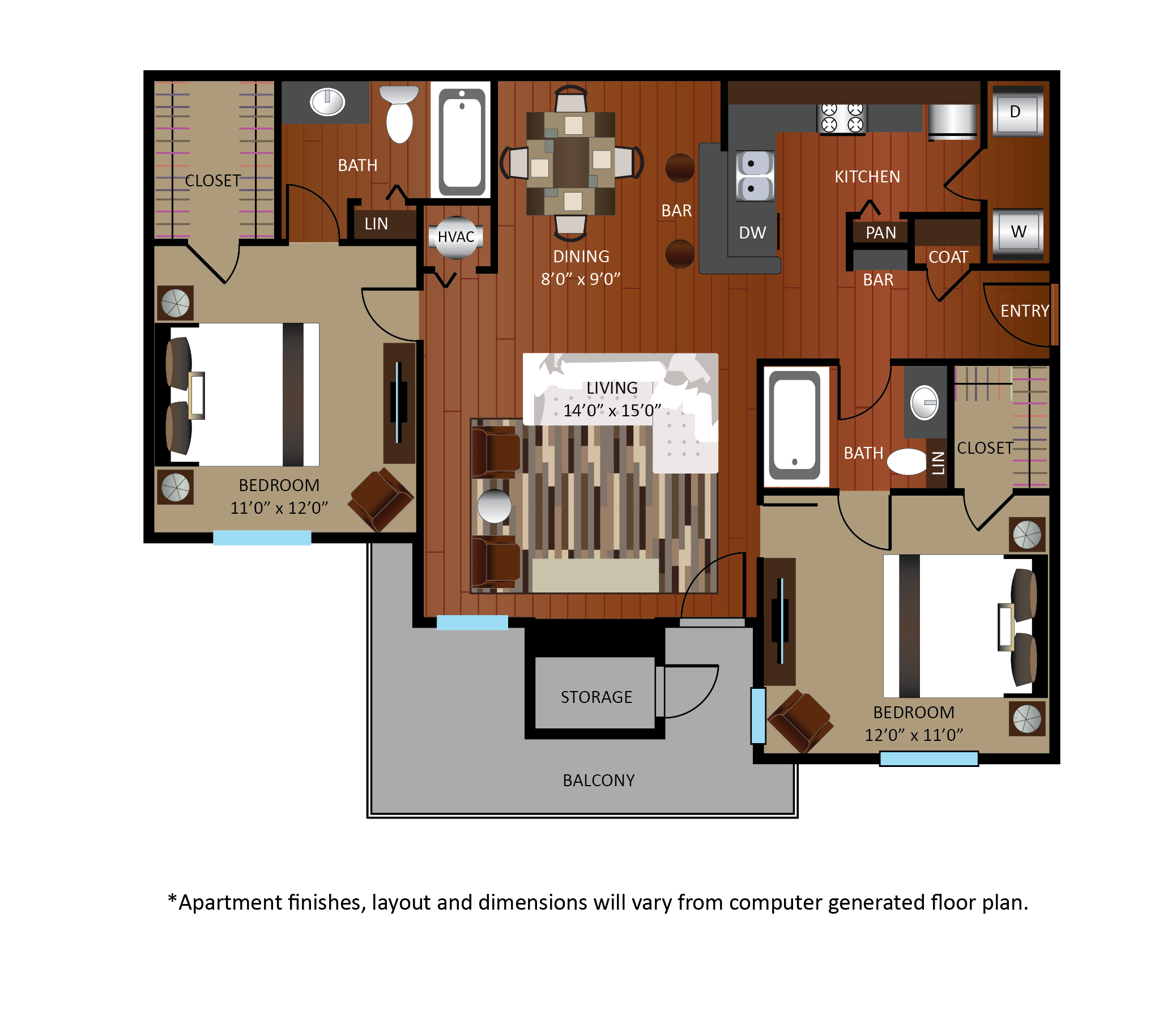 B2 Floorplan West Port Colony