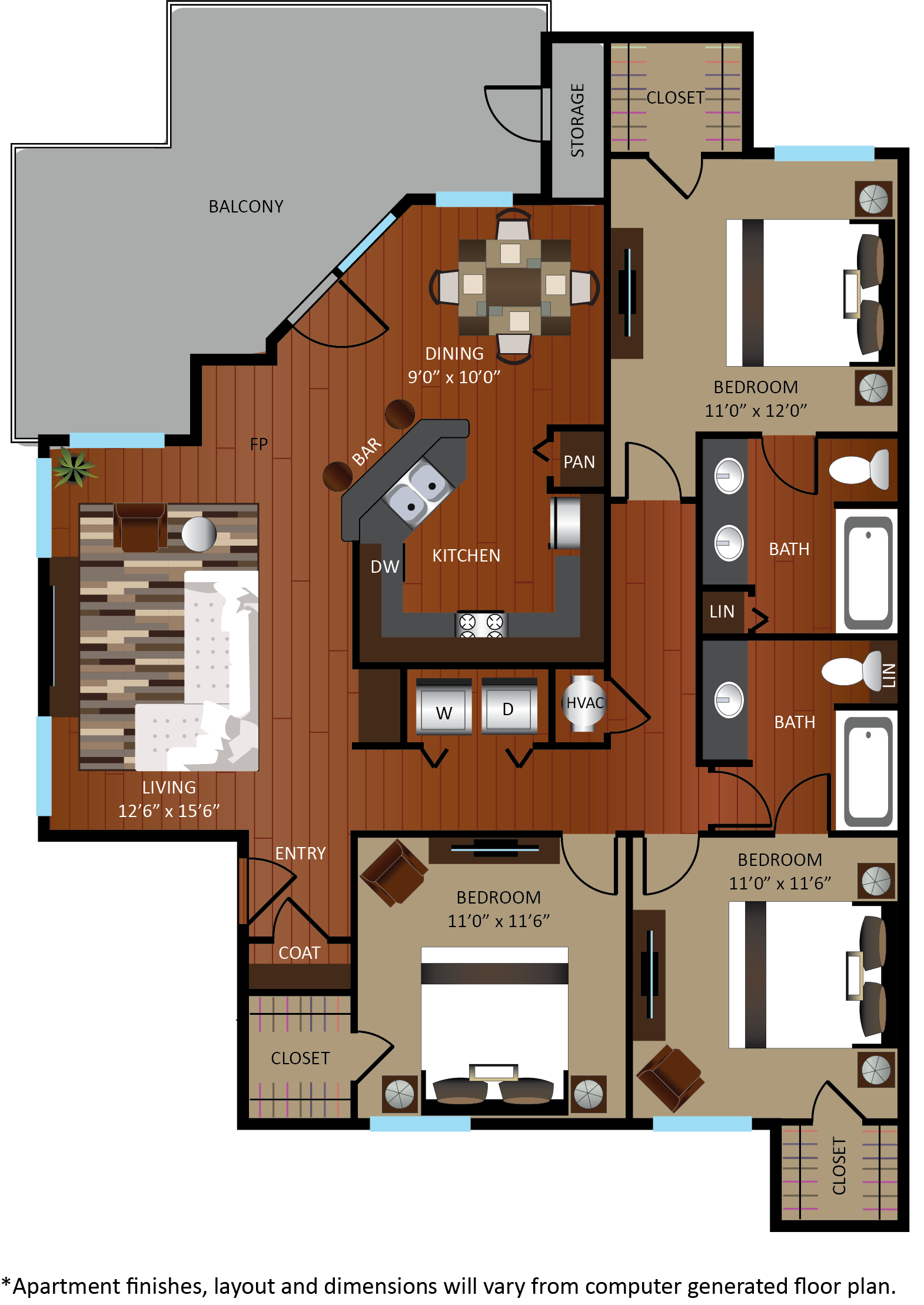 C1 Floorplan West Port Colony