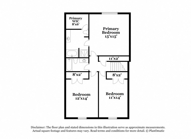 this floor plan is an approximation of the floor plan for a 1 bedroom apartment
