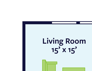 two bedroom apartment floor plan
