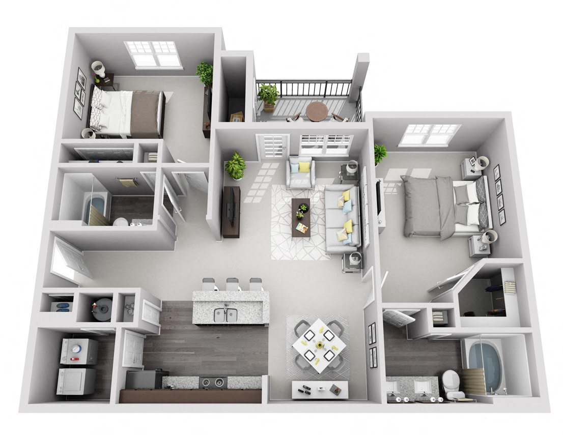 Aventura Crossroads - Two Bedroom B1 Aventura Crossroads - Two Bedroom B1