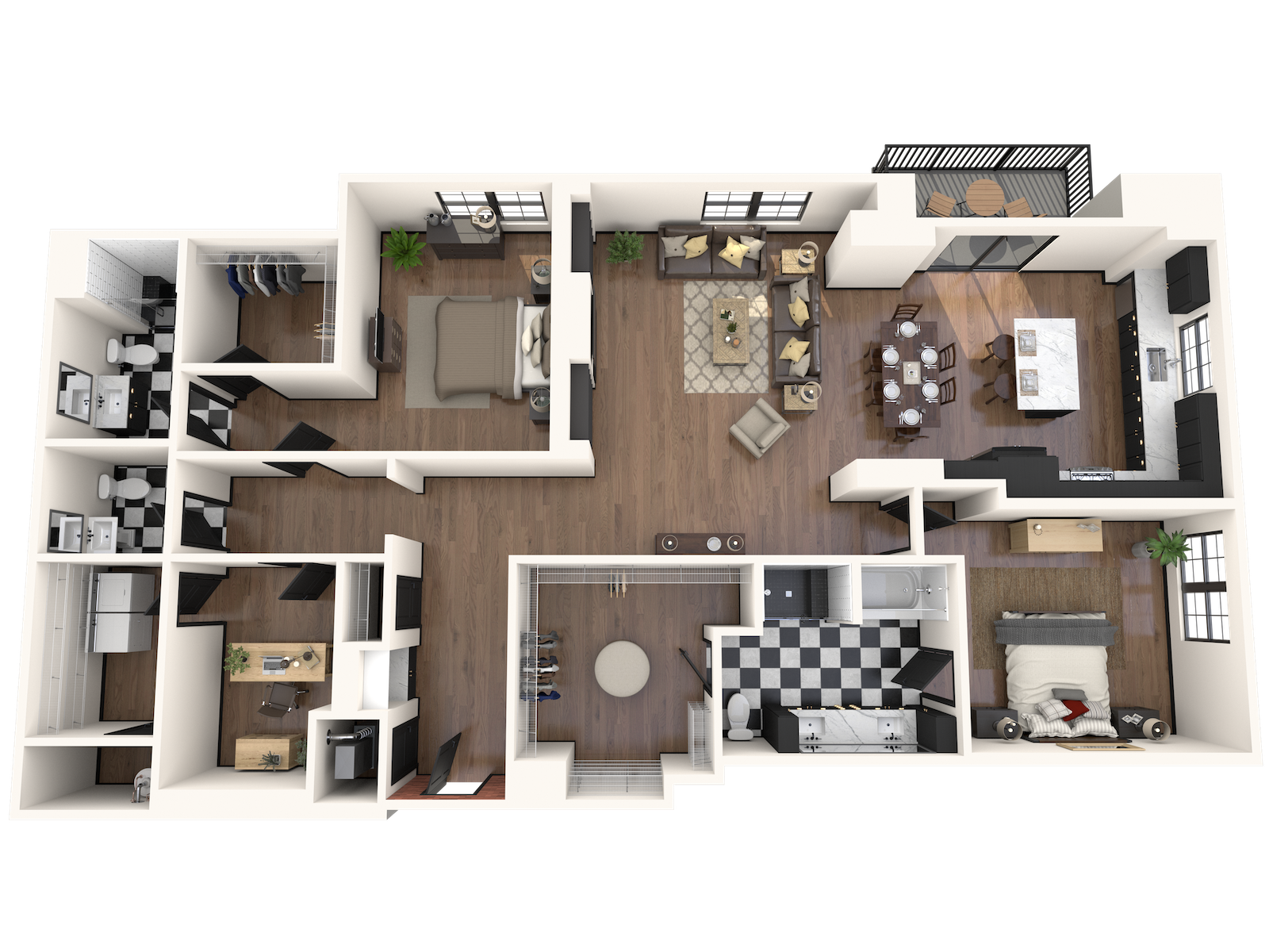 Penthouse 1 Floorplan