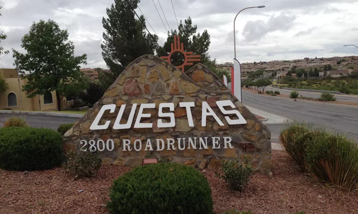 Cuestas Apartment Homes Las Cruces, NM Apartment Sign