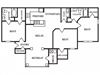 The London Floor Plan The London Floor Plan at Preston Pointe at Windermere, Cumming, GA, 30041