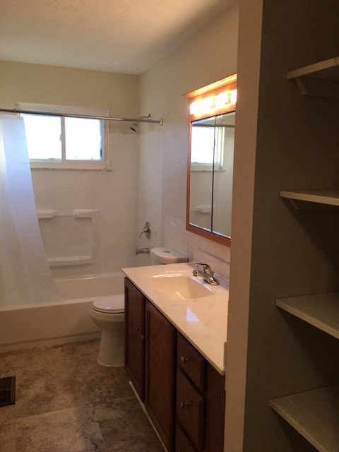 a bathroom with a sink and a toilet