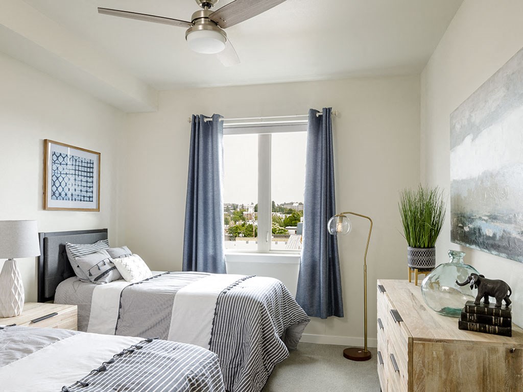 Bedroom With Two Beds at Harbor Heights 55+ Community, Olympia, 98501