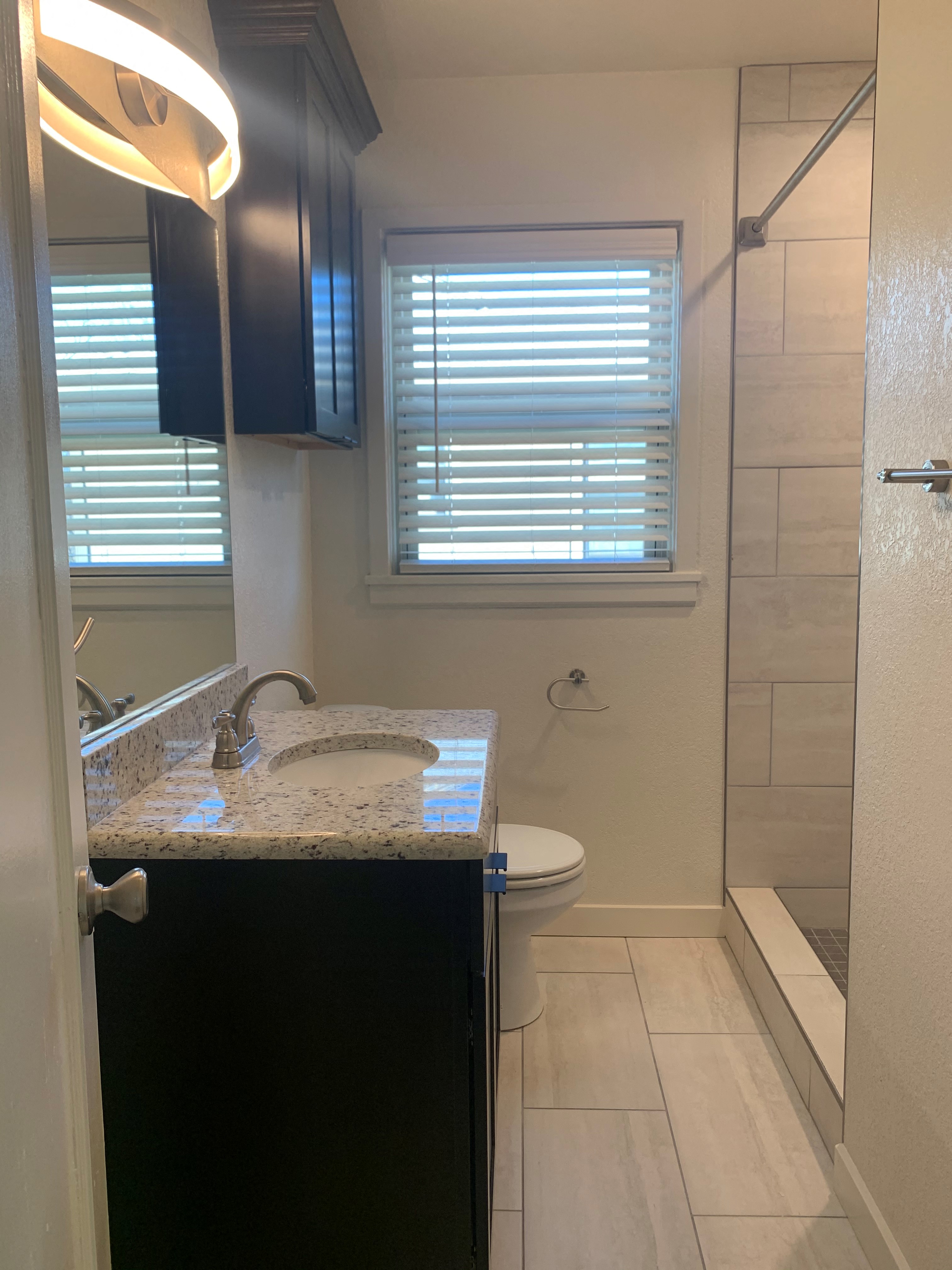 a small bathroom with a sink and a toilet