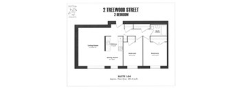 Two bedroom,one bathroom