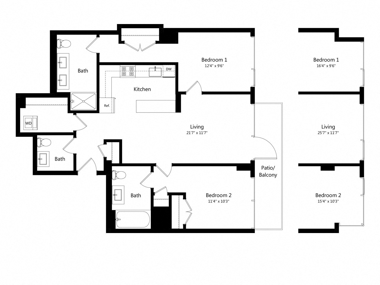 2 Bedroom - 2 Bath | B15