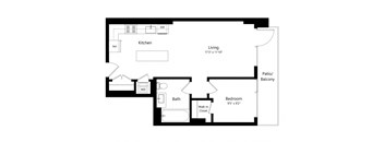 1 Bedroom - 1 Bath | A09