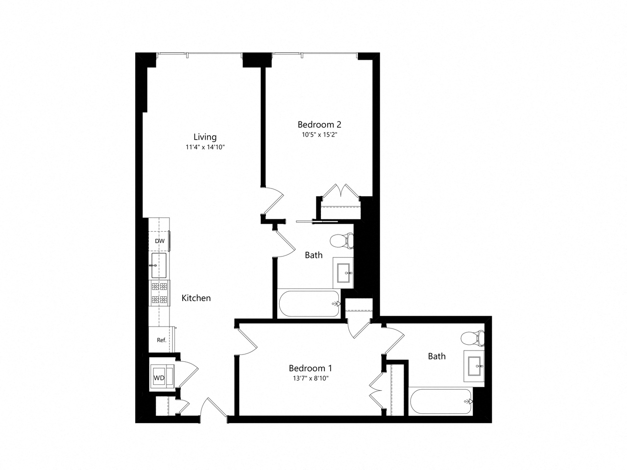 1201 Half ST SE Studio-3 Beds Apartment for Rent - Photo Gallery 54