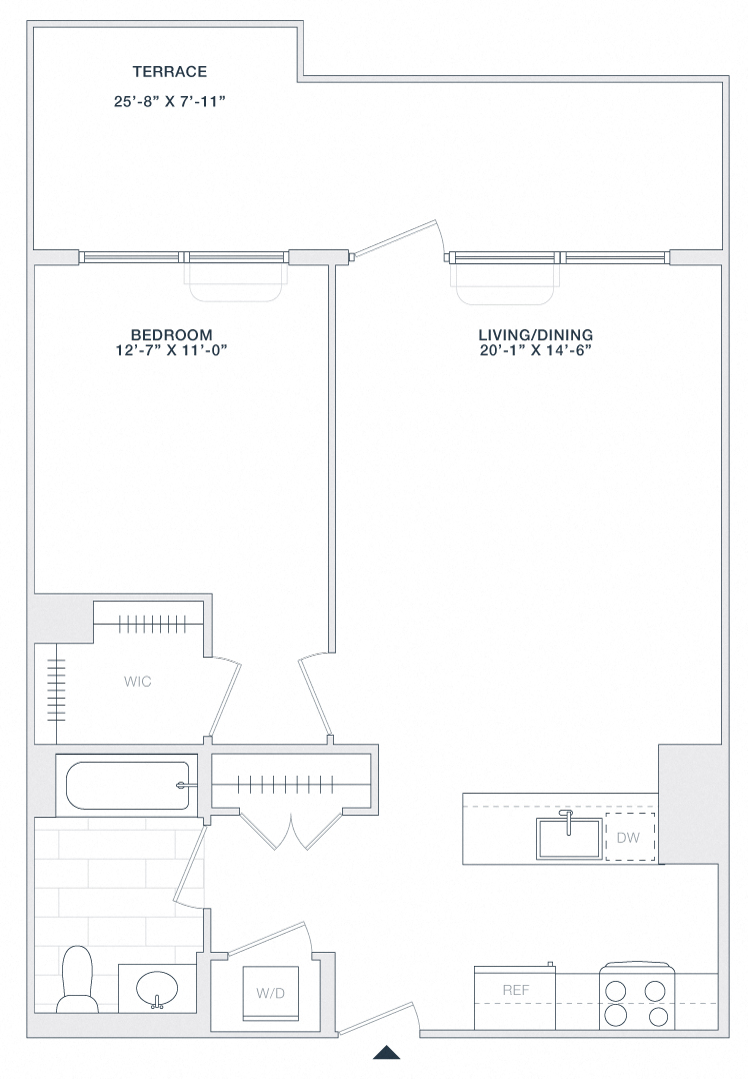 1 BED 1 BATH