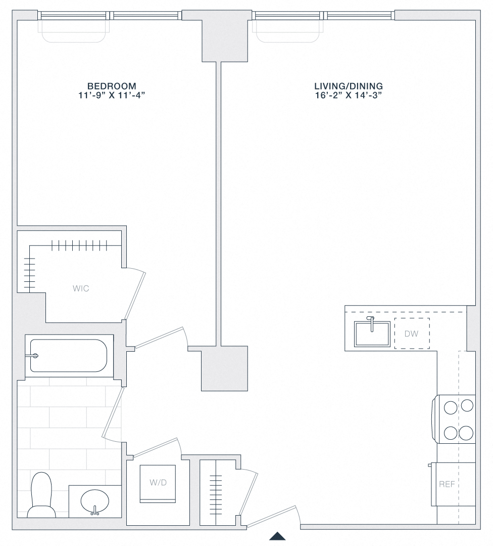 1 BED 1 BATH