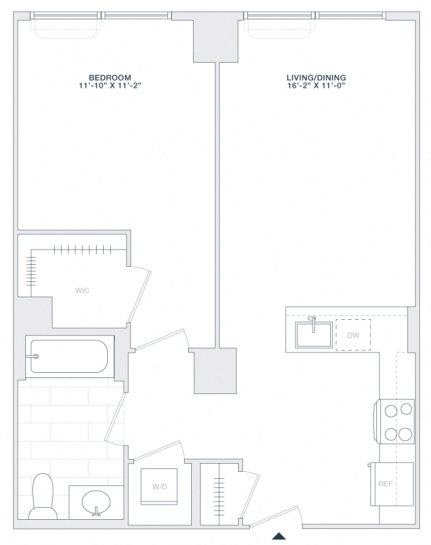 1 BED 1 BATH