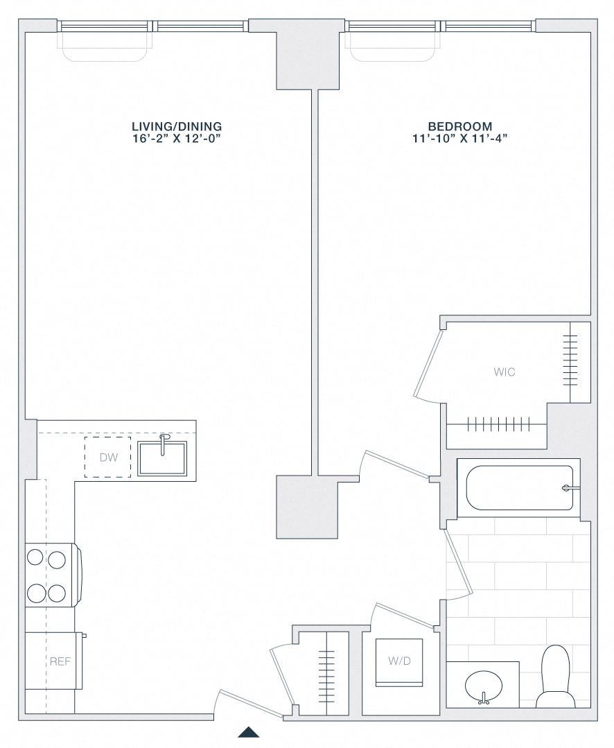 1 BED 1 BATH