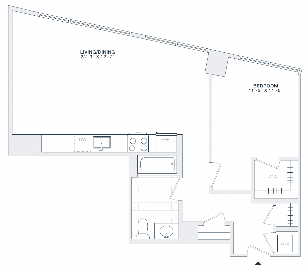 1 BED 1 BATH