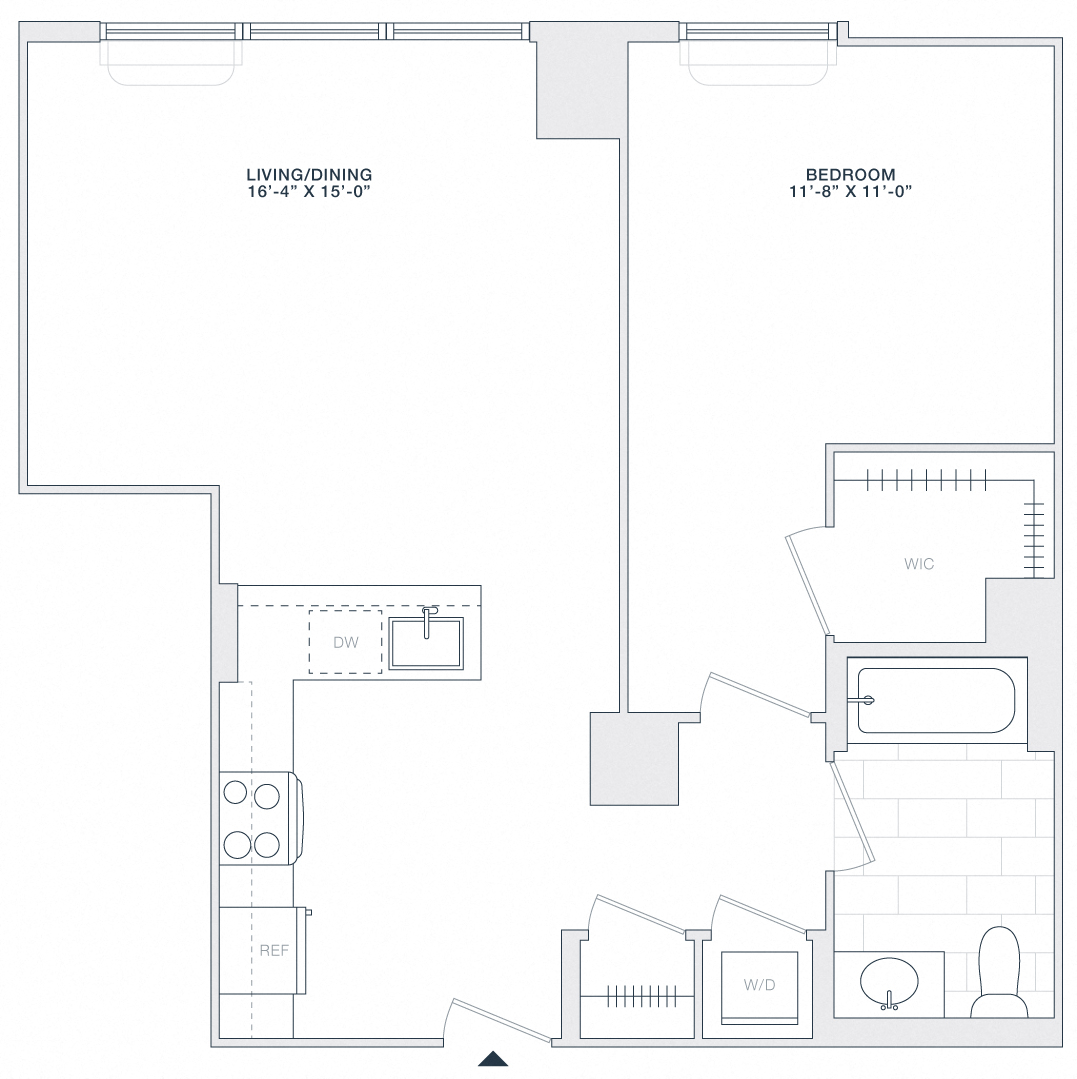 1 BED 1 BATH