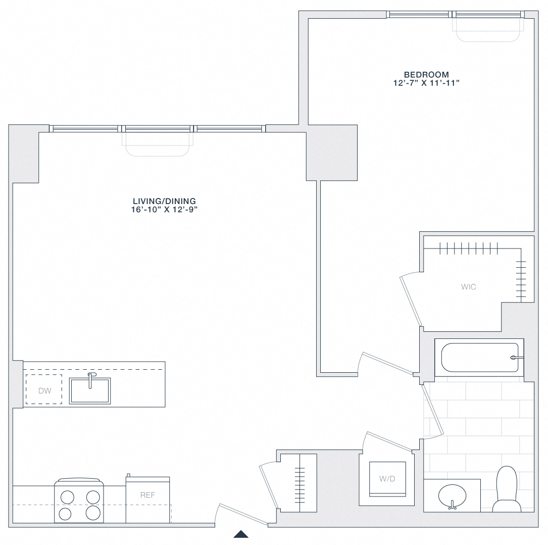 1 BED 1 BATH