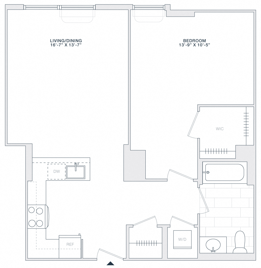 1 BED 1 BATH
