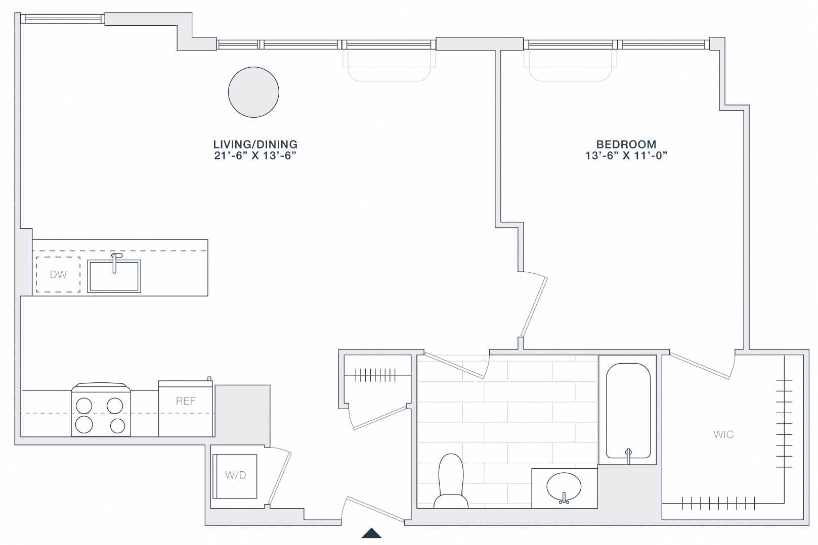 1 BED 1 BATH