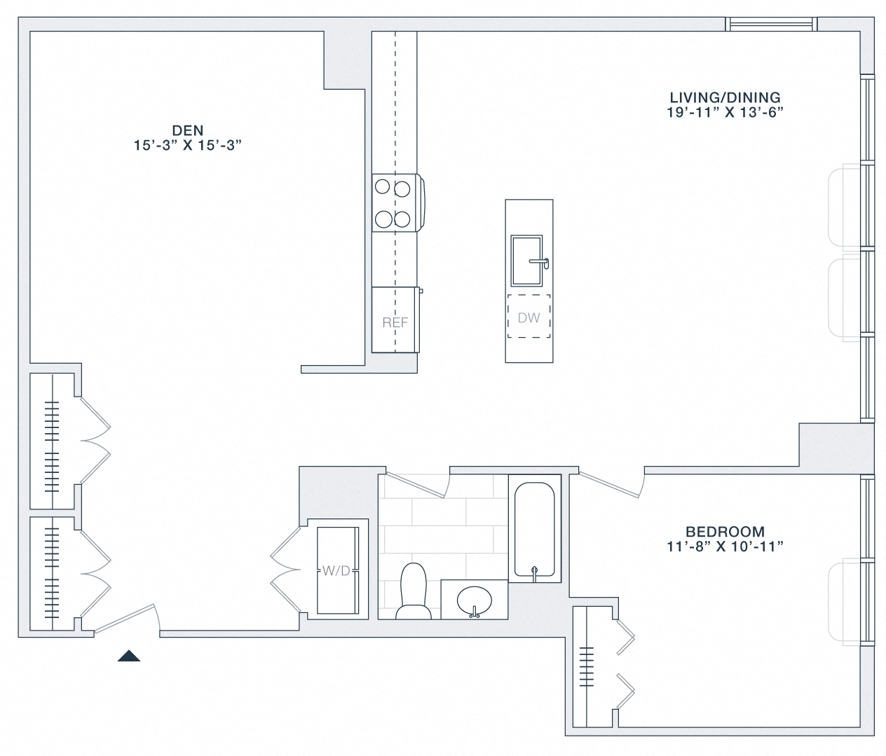 1 Bedroom 1 Bath