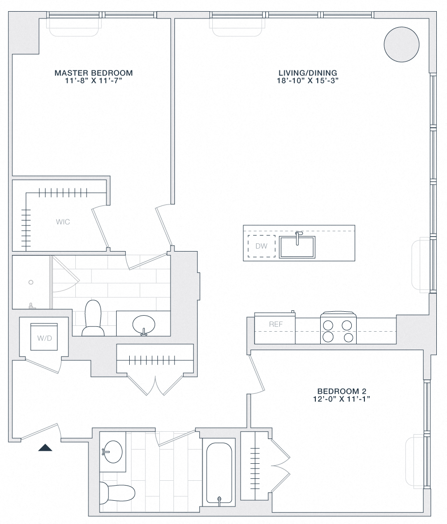 2 BED 2 BATH