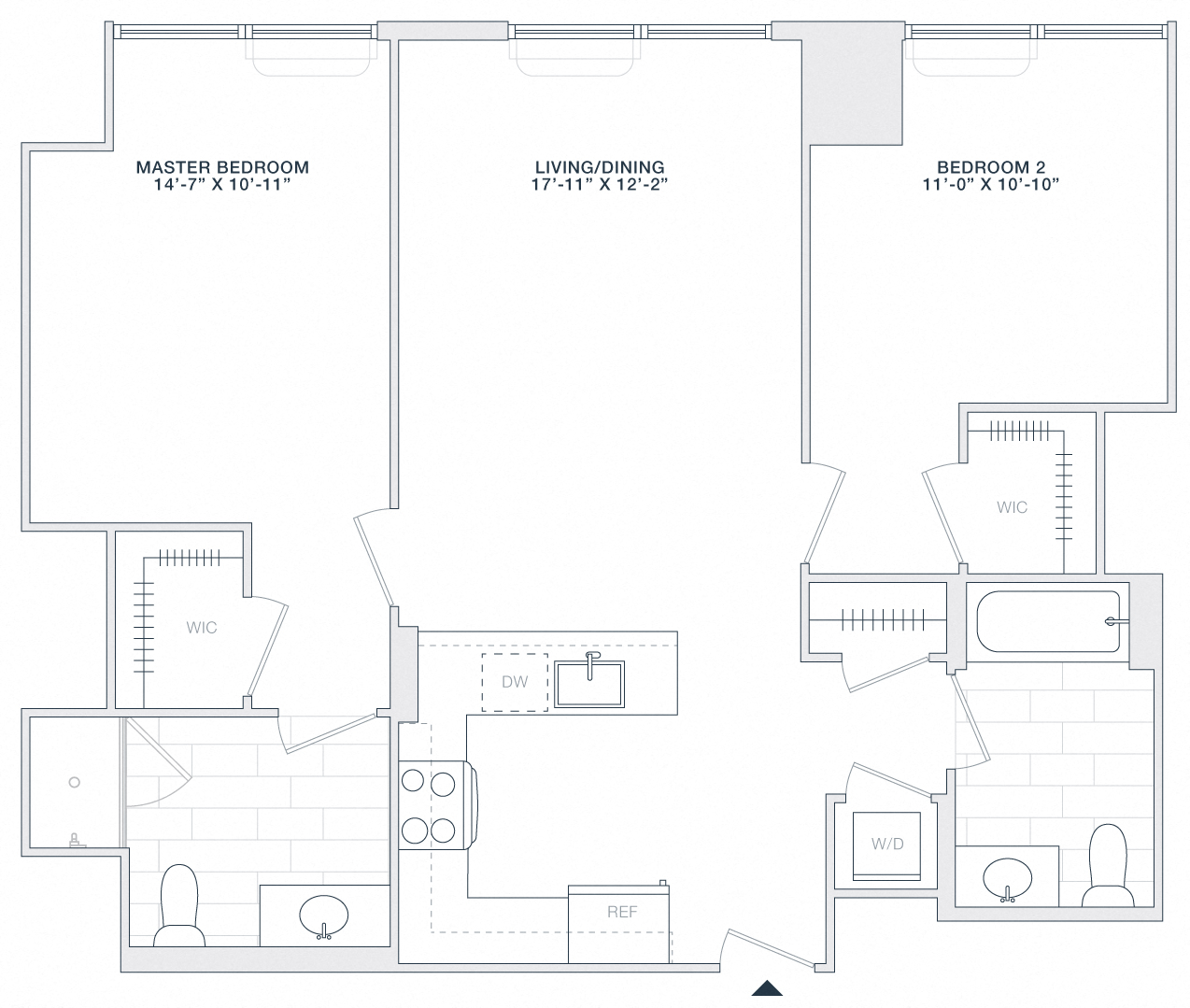 2 BED 2 BATH