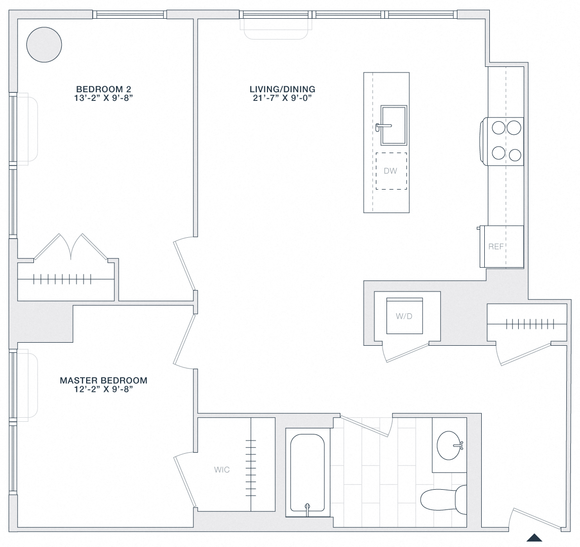 2 BED 2 BATH