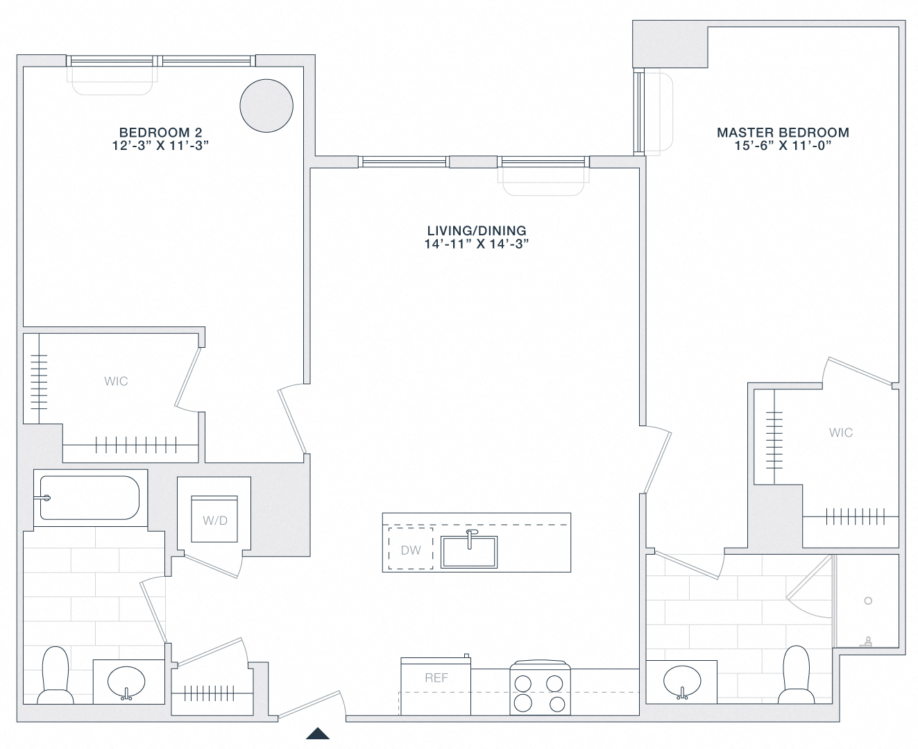 2 BED 2 BATH