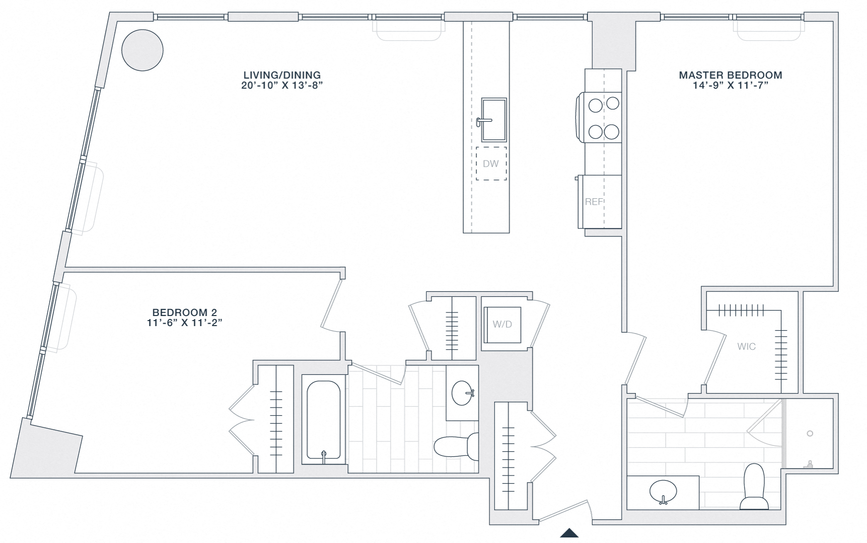 2 BED 2 BATH