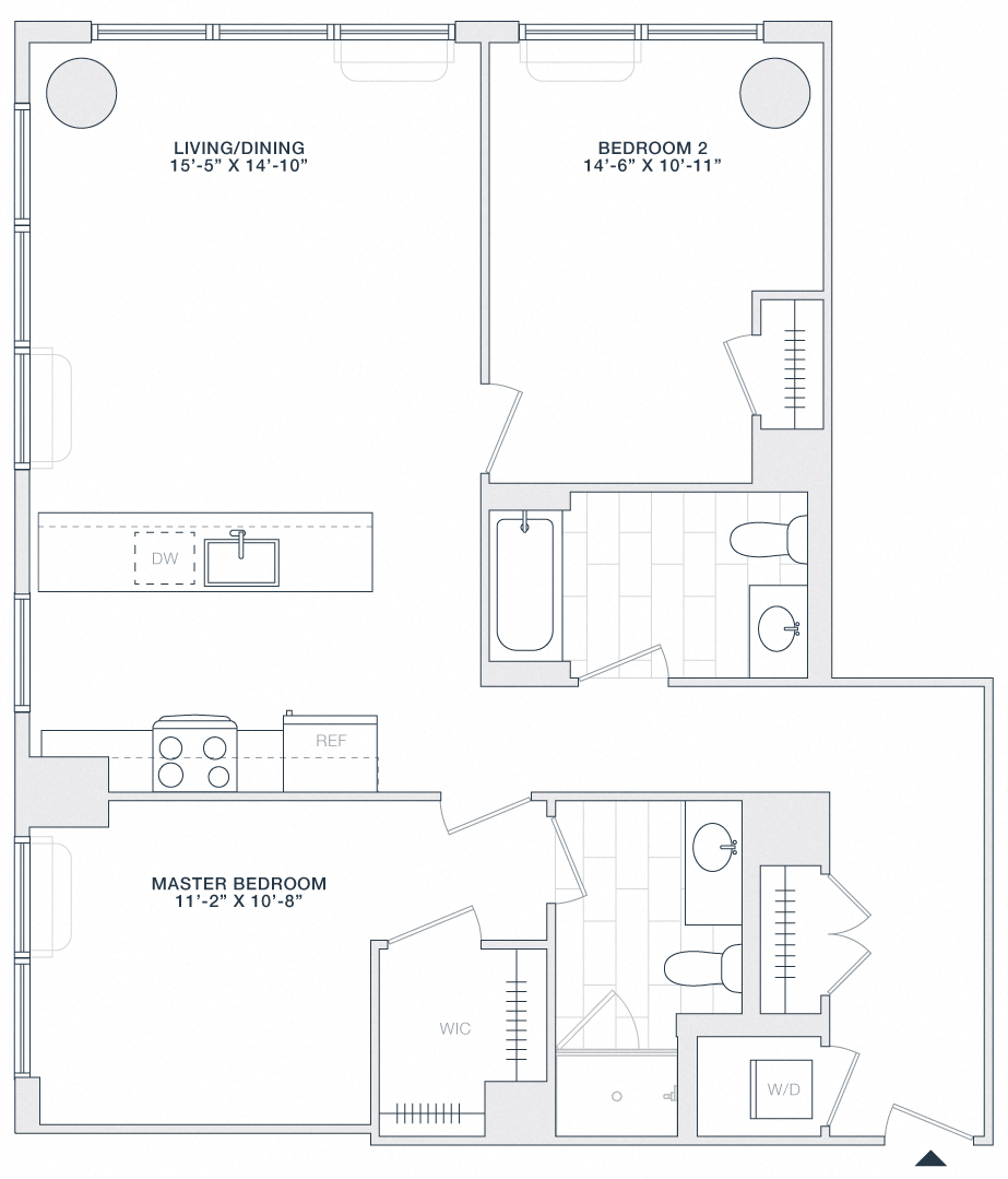 2 BED 2 BATH