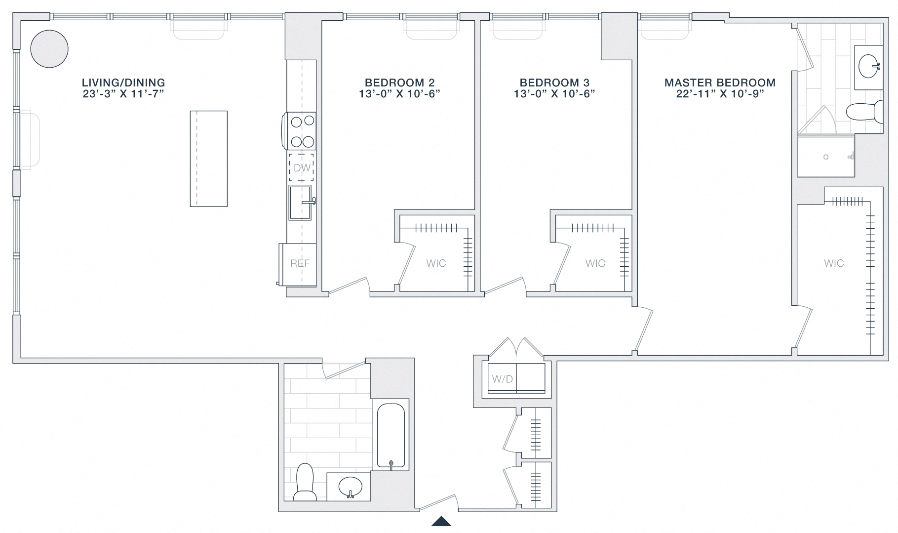 3 BED 2 BATH