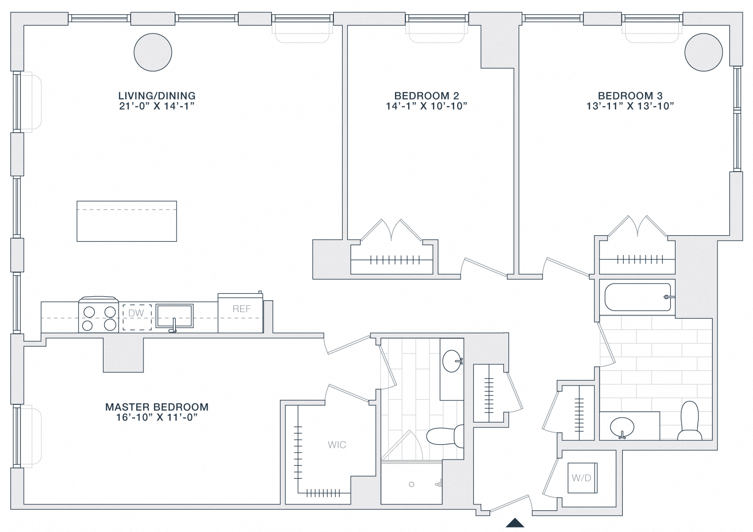 3 BED 2 BATH