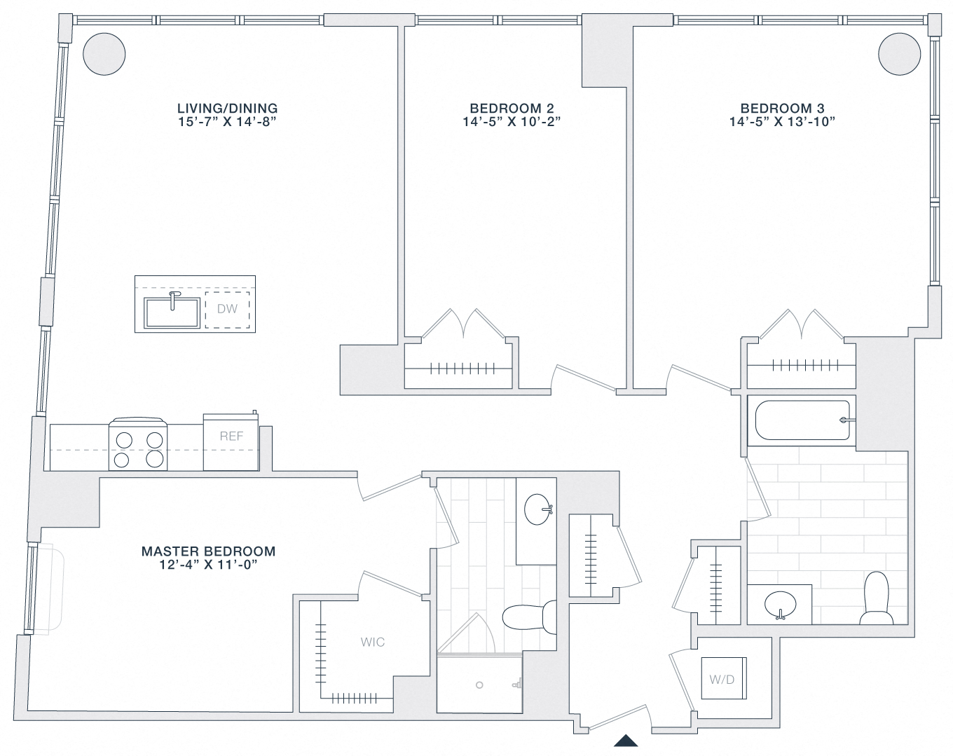3 BED 2 BATH