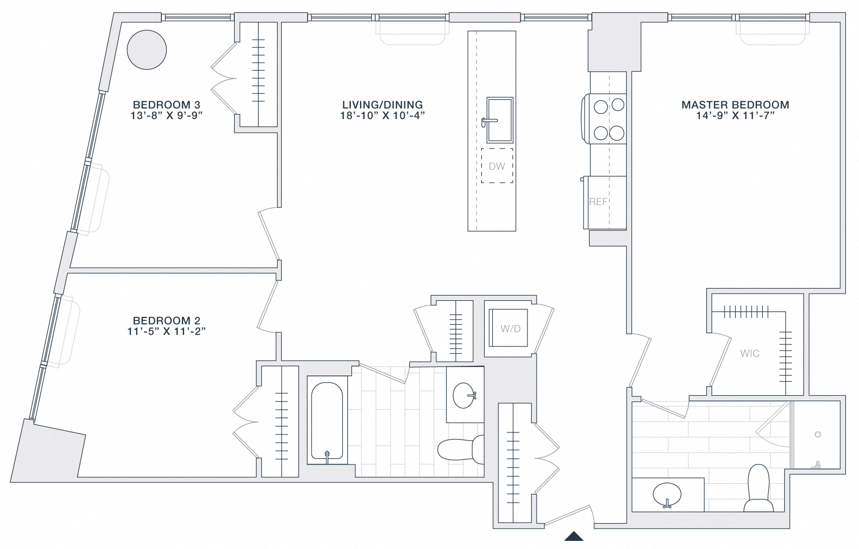 3 BED 2 BATH