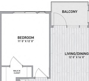 2 BED 2 BATH Floor Plan 2 BED 2 BATH Floor Plan at Indigo 301, King of Prussia, PA, 19406