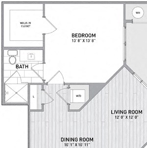 2 BED 2 BATH Floor Plan 2 BED 2 BATH Floor Plan at Indigo 301, Pennsylvania