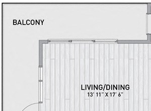 2 BED 2 BATH Floor Plan 2 BED 2 BATH Floor Plan at Indigo 301, King of Prussia, PA