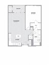 Spacious 1 BED 1 BATH Floor Plan Spacious 1 BED 1 BATH Floor Plan at Indigo 301, King of Prussia