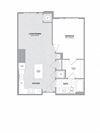 Spectacular 1 BED 1 BATH Floor Plan Spectacular 1 BED 1 BATH Floor Plan at Indigo 301, Pennsylvania, 19406