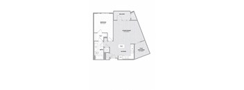 1 BED 1 BATH w/ DEN Floor Plan at Indigo 301 Apartments, King of Prussia, PA, 19406