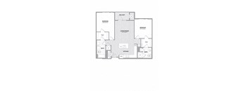 2 BED 2 BATH Floor Plan K at Indigo 301 Apartments, King of Prussia