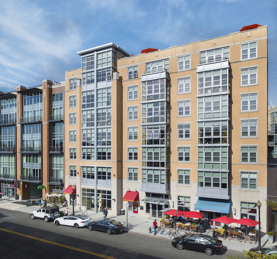 Elegant Exterior View at The DeSoto Apartments in Washington, DC 20005
