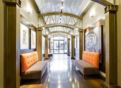 lobby at The Hudson Apartments, Washington, DC, 20005