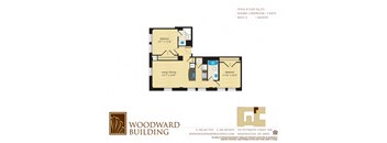 Floor Plan B Woodward at The Woodward Building Apartments, Washington, DC, 20005