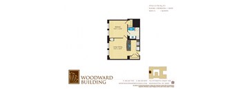 Floor Plan D Woodward at The Woodward Building Apartments, Washington, DC 20005