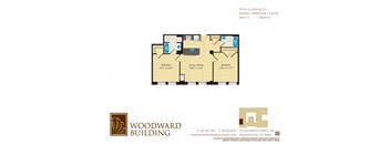 Floor Plan E Woodward at The Woodward Building Apartments, Washington, DC 20005